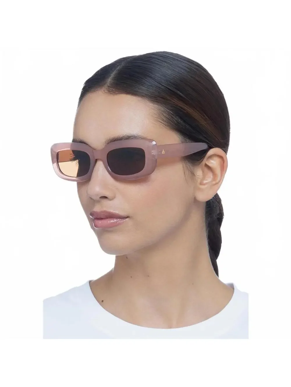 AIRE Orbit 54mm Unisex Rectangular Sunglasses Fawn 50-21-135 NWT
